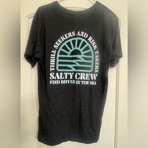 Salty Crew Charcoal Tee with Sea Graphic